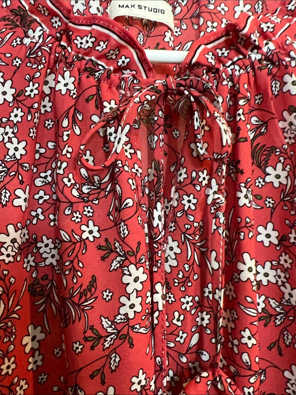 Sleeveless terracotta Floral Maxi Dress by  Max Studio - Picture 3 of 9